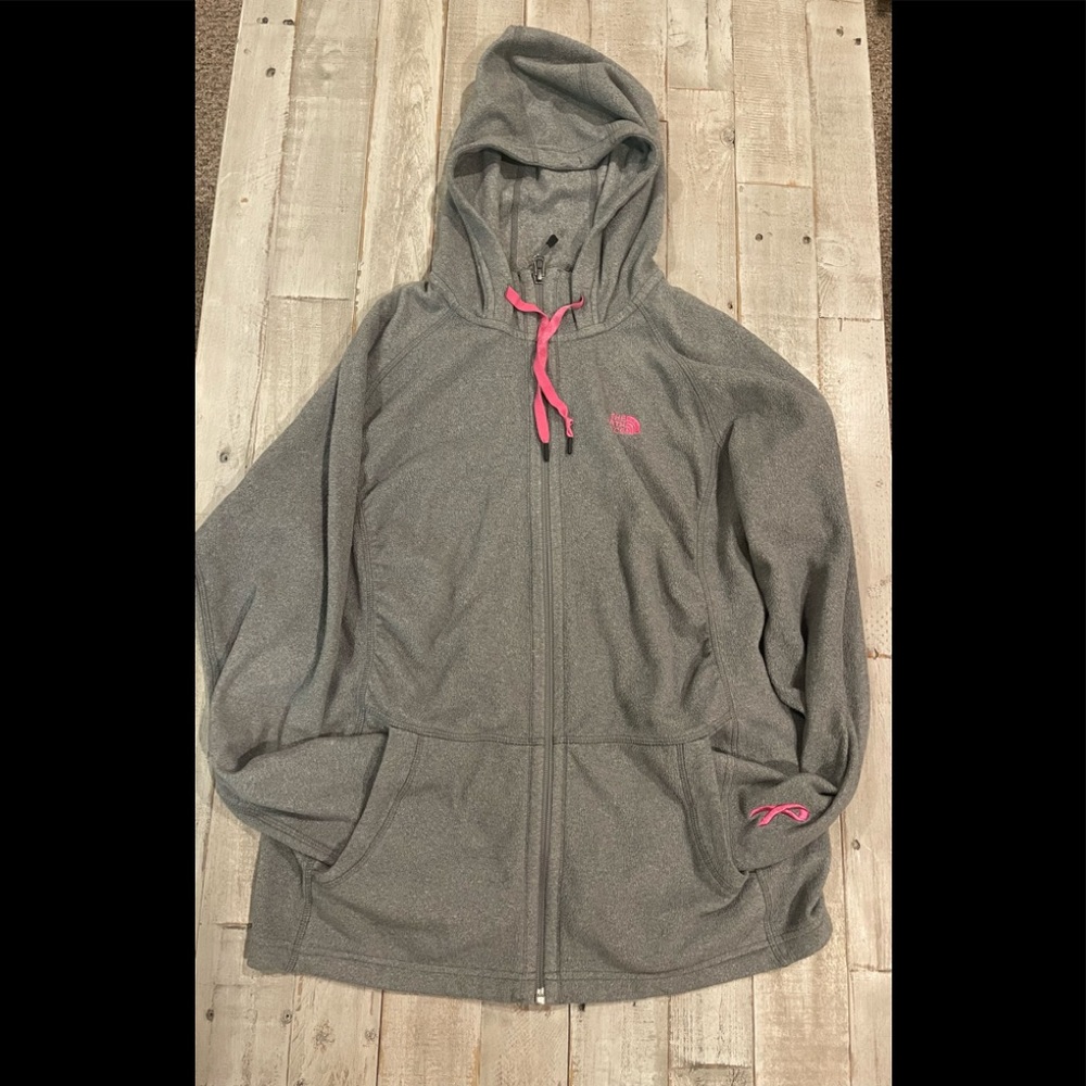 The north face zip up hoodie